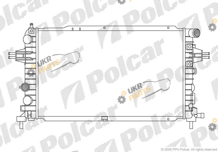 Радиатор охлаждения двигателя Polcar 550908-5