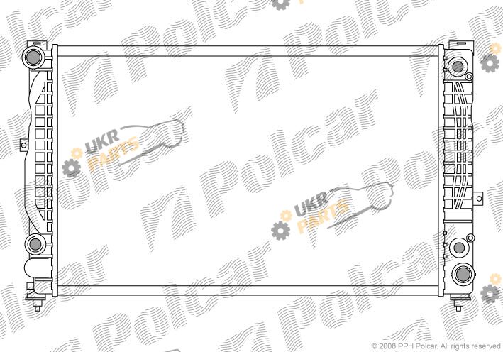 Радиатор охлаждения двигателя Polcar 132408A6
