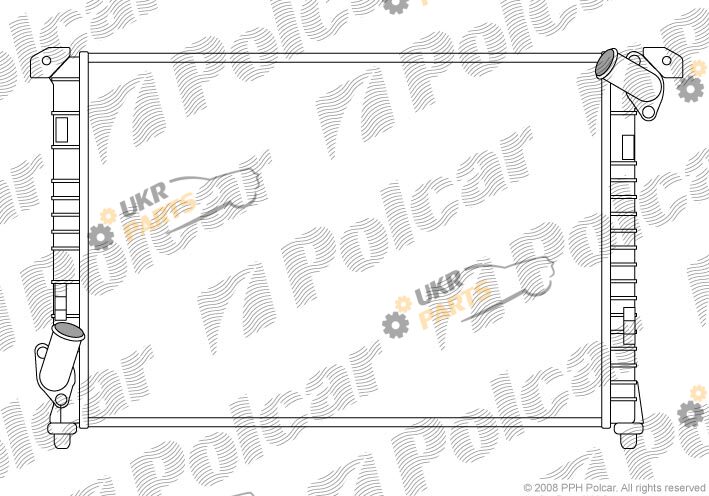 Радиатор охлаждения двигателя Polcar 510108-2
