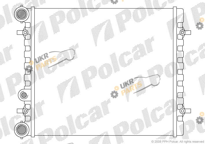 Радиатор охлаждения двигателя Polcar 954108A1