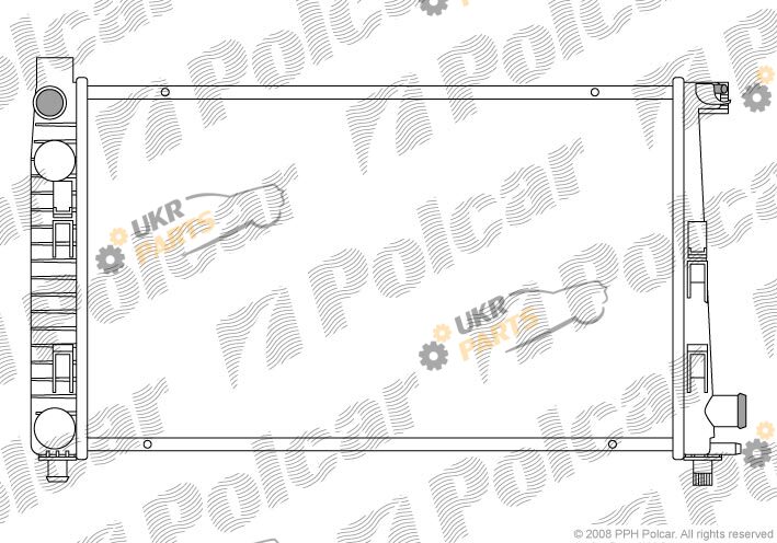 Радиатор охлаждения двигателя Polcar 500508-5
