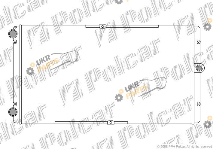 Радиатор охлаждения двигателя Polcar 9566084X