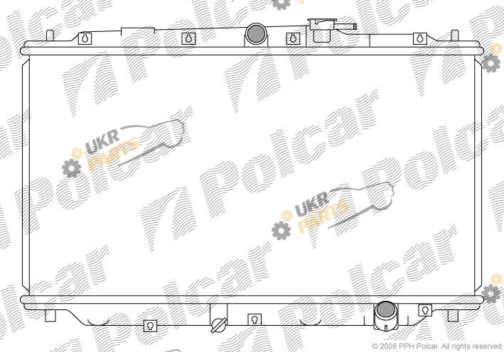 Радиатор охлаждения двигателя Polcar 382008-3