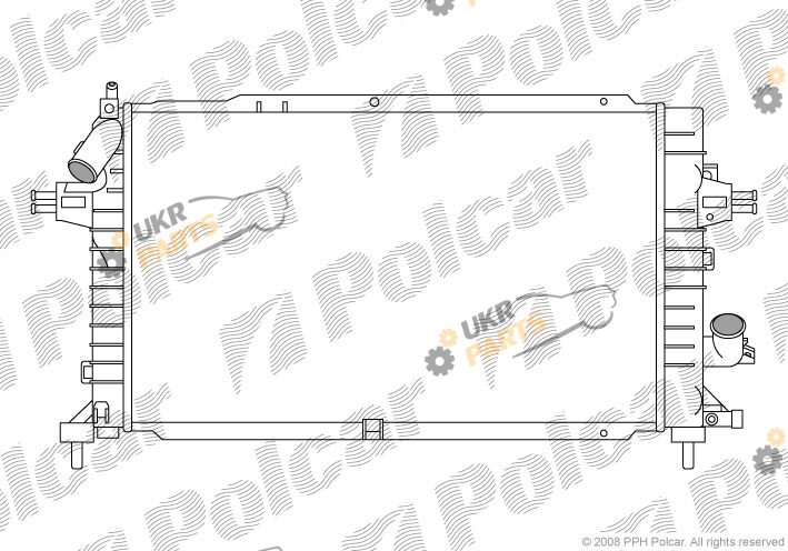Радиатор охлаждения двигателя Polcar 550908-6