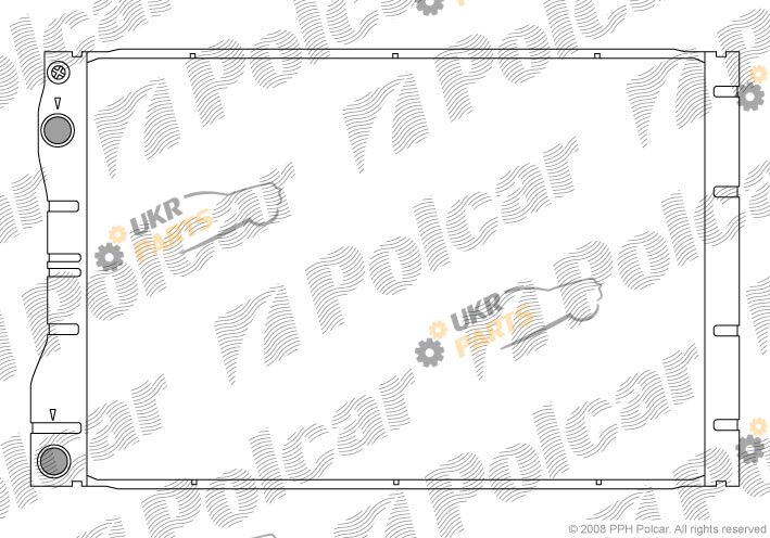 Радиатор охлаждения двигателя Polcar 6051081X