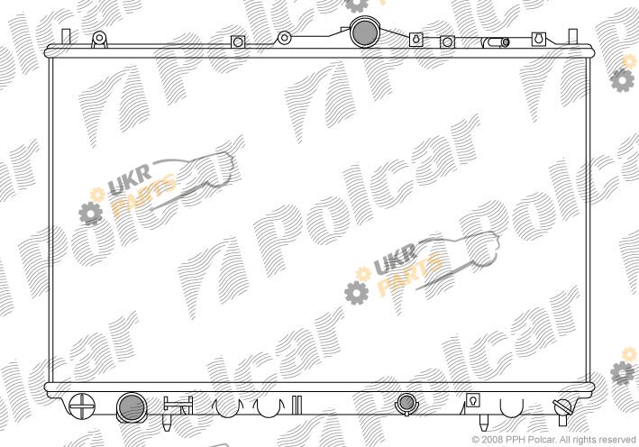 Радиатор охлаждения двигателя Polcar 904008-5
