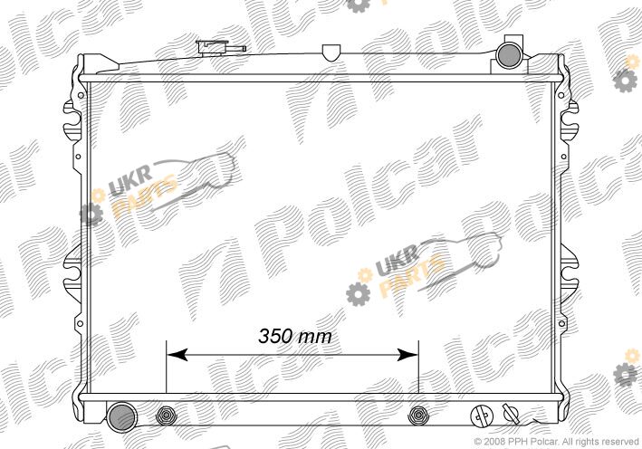 Радиатор охлаждения двигателя Polcar 452008-1