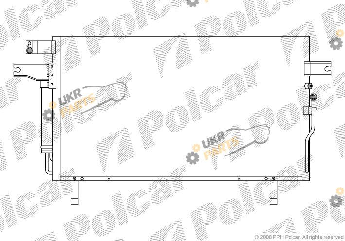 Радиатор кондиционера Polcar 2781K8C3