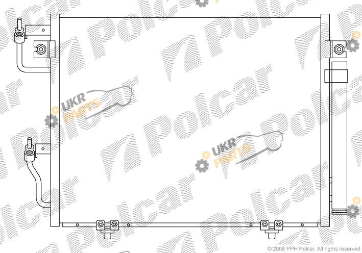 Радиатор кондиционера Polcar 5274K8C1