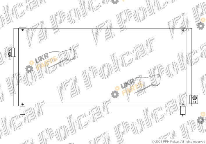 Радиатор кондиционера Polcar 7211K8C1