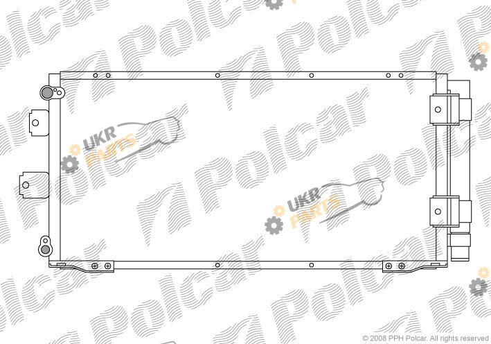Радиатор кондиционера Polcar 8113K8C1
