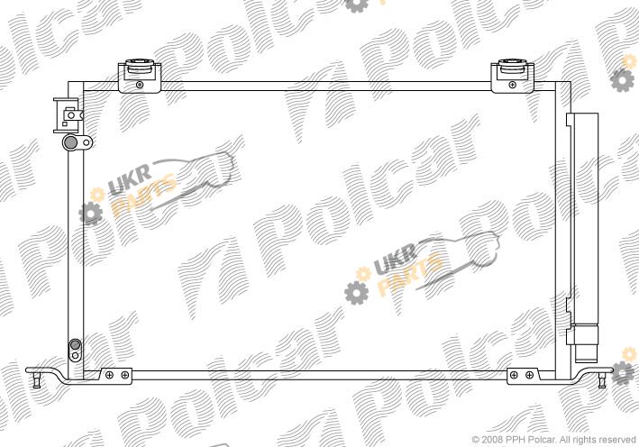 Радиатор кондиционера Polcar 8125K8C1