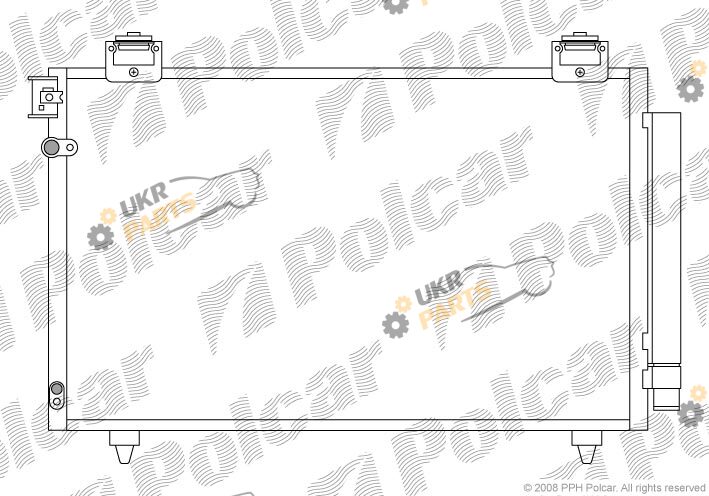 Радиатор кондиционера Polcar 8125K8C2