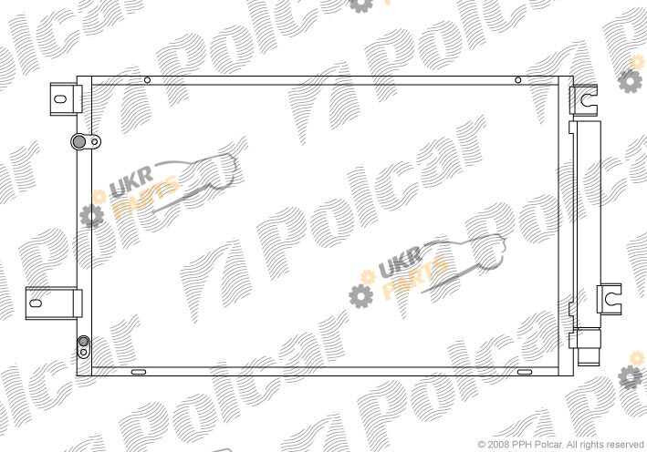 Радиатор кондиционера Polcar 8125K8C4S