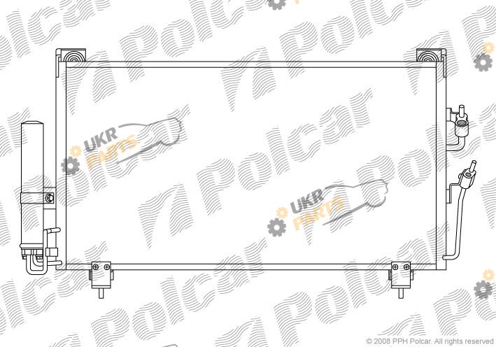 Радиатор кондиционера Polcar 5265K8C1