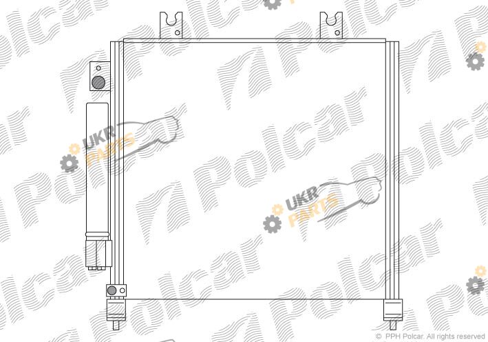 Радиатор кондиционера Polcar 5503K8C1