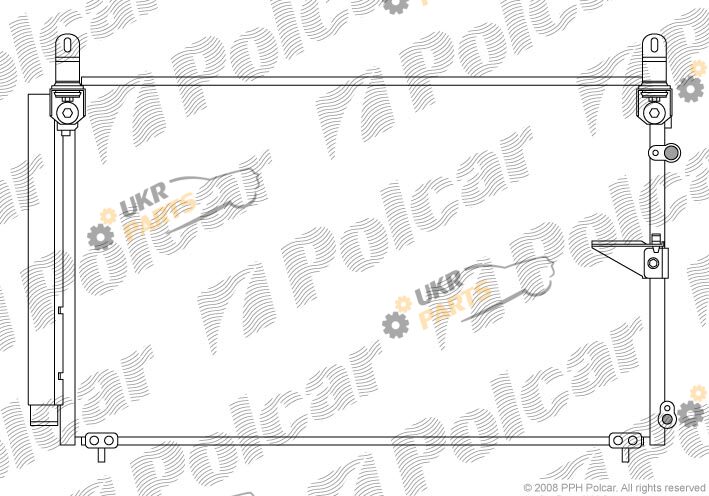 Радиатор кондиционера Polcar 8042K8C1