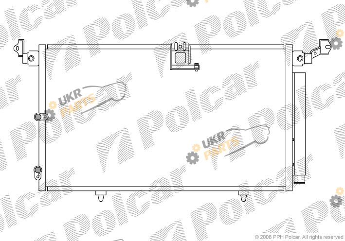 Радиатор кондиционера Polcar 8060K8C1