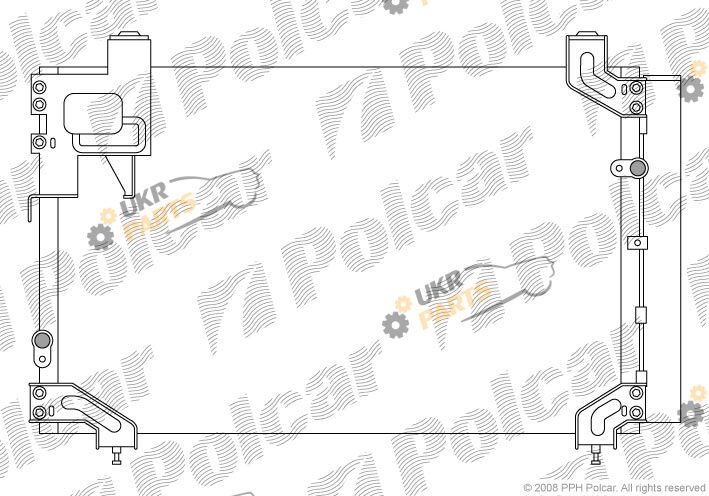 Радиатор кондиционера Polcar 8125K8C3