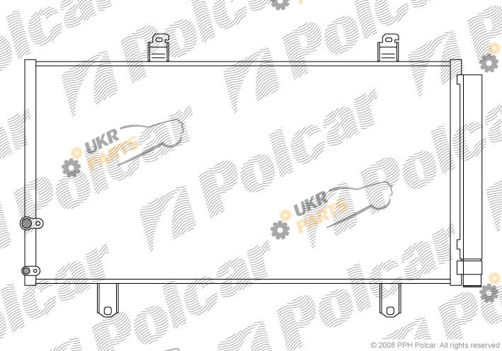 Радиатор кондиционера Polcar 8138K8C1