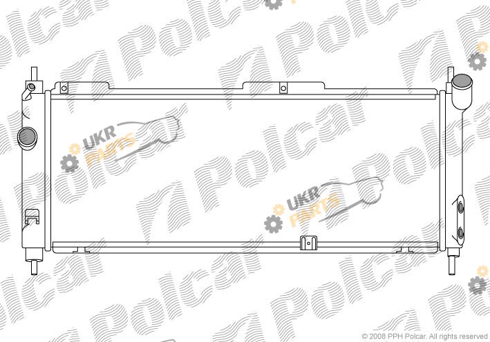 Радиатор охлаждения двигателя Polcar 555508A4