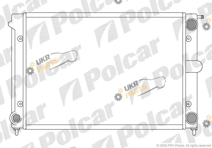 Радиатор охлаждения двигателя Polcar 953408-0