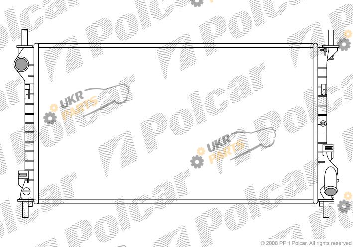 Радиатор охлаждения двигателя Polcar 325608-3