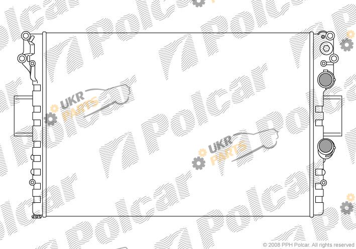 Радиатор охлаждения двигателя Polcar 305208A3