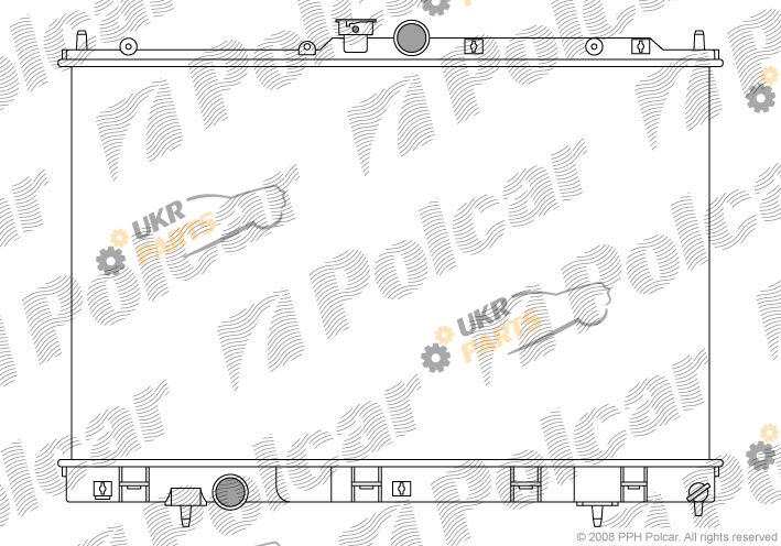 Радиатор охлаждения двигателя Polcar 526508-3