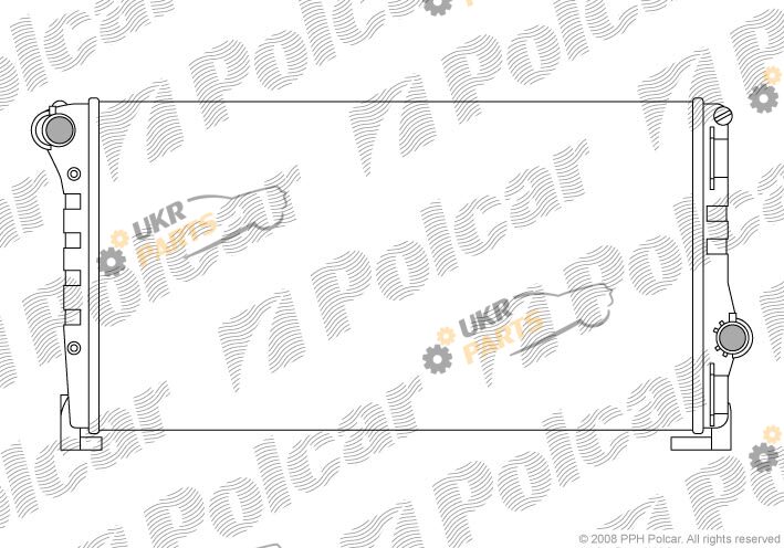 Радиатор охлаждения двигателя Polcar 302308A3