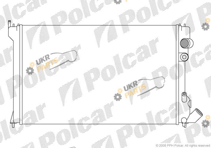 Радиатор охлаждения двигателя Polcar 576508-3