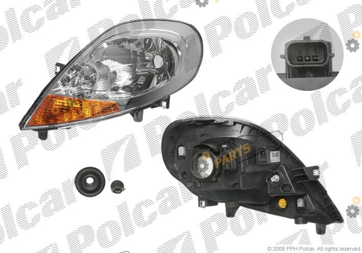 Основная фара Polcar 602709-E