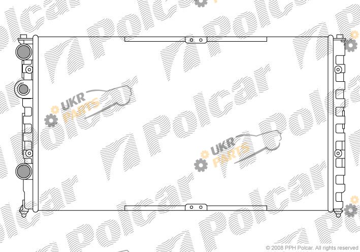 Радиатор охлаждения двигателя Polcar 952508A1