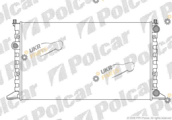 Радиатор охлаждения двигателя Polcar 954108A3
