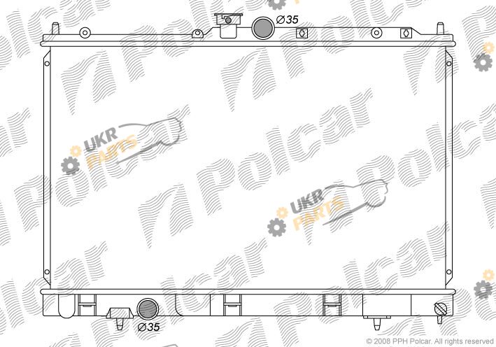 Радиатор охлаждения двигателя Polcar 5265082K
