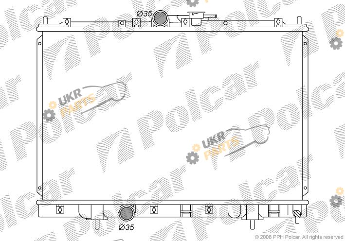 Радиатор охлаждения двигателя Polcar 5269081K