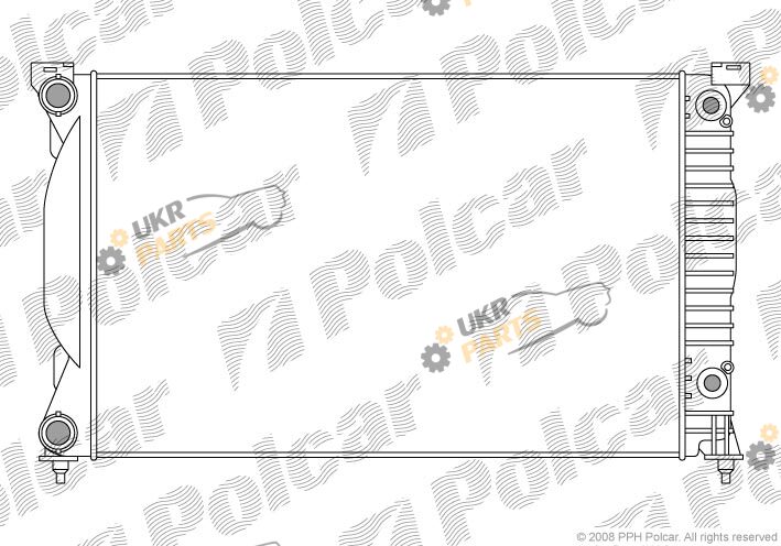 Радиатор охлаждения двигателя Polcar 133408-2