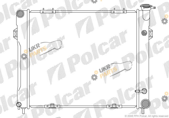 Радиатор охлаждения двигателя Polcar 240508-4