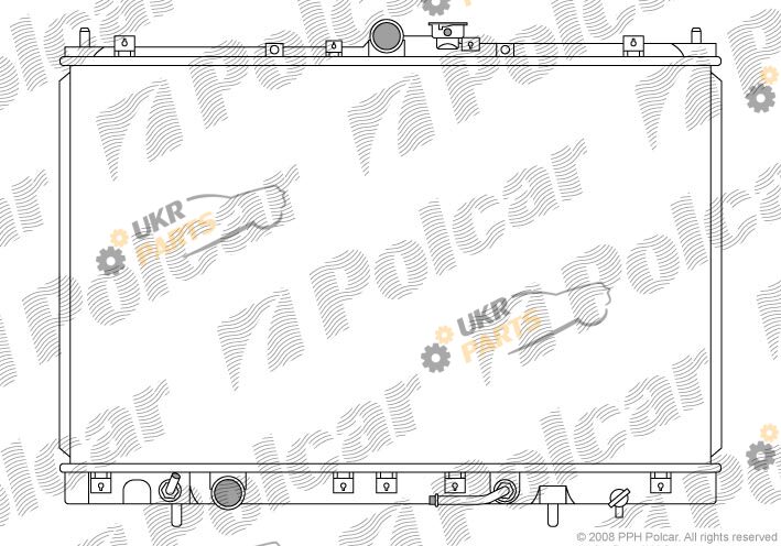 Радиатор охлаждения двигателя Polcar 525208-1
