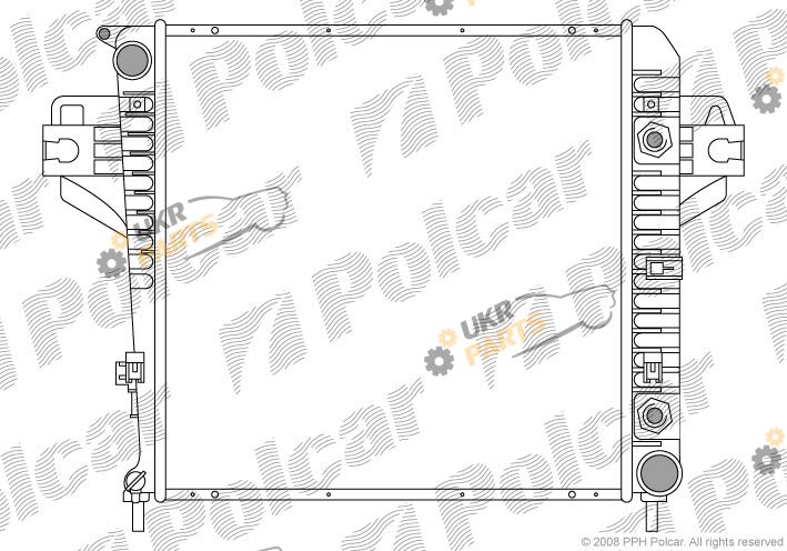 Радиатор охлаждения двигателя Polcar 341008-1