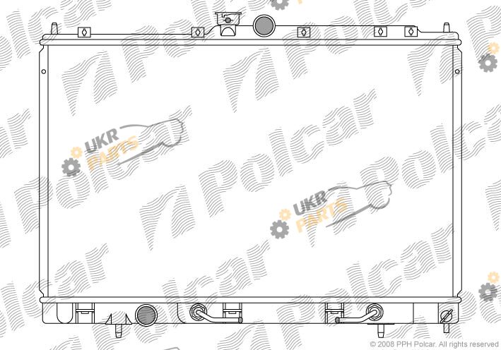 Радиатор охлаждения двигателя Polcar 526508-1