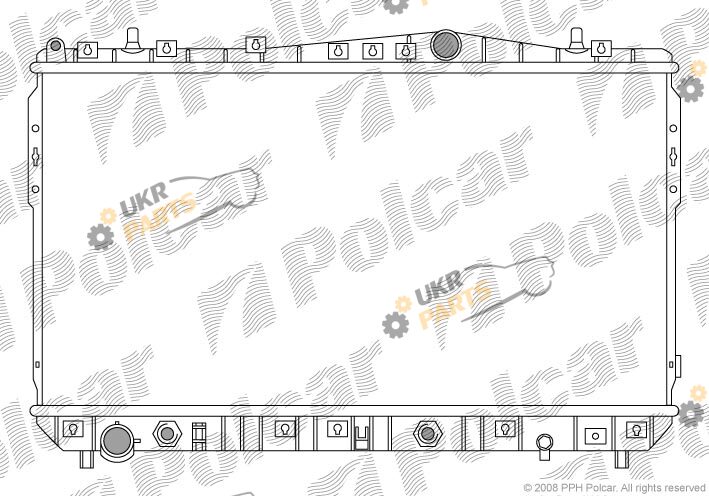 Радиатор охлаждения двигателя Polcar 2505082K