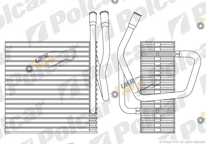 Испаритель кондиционера Polcar 2405P8-1