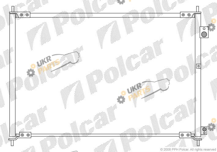 Радиатор кондиционера Polcar 3840K8C3