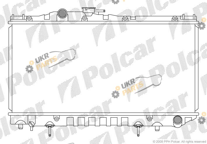 Радиатор охлаждения двигателя Polcar 813908-2