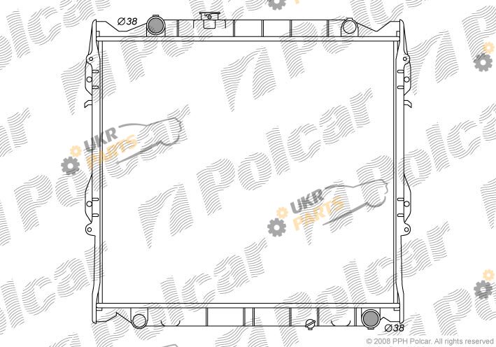 Радиатор охлаждения двигателя Polcar 817708-3