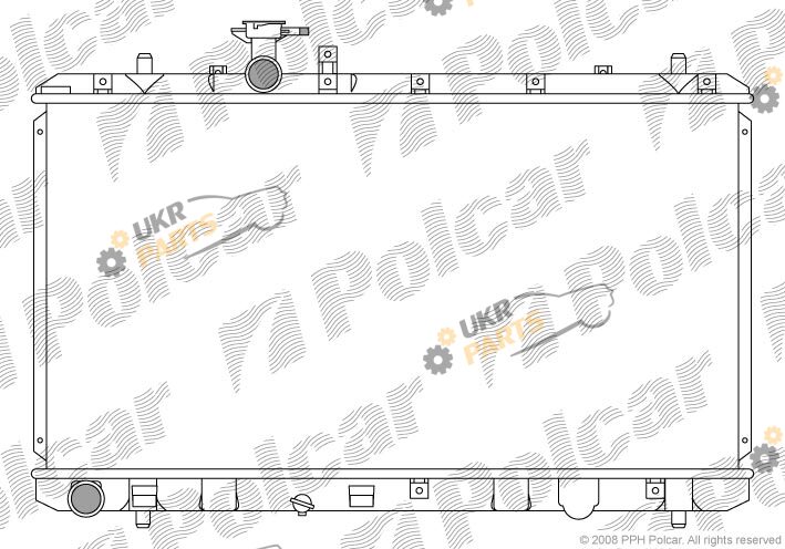 Радиатор охлаждения двигателя Polcar 7435081K
