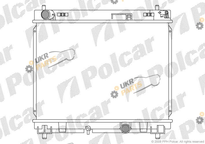 Радиатор охлаждения двигателя Polcar 8105084K