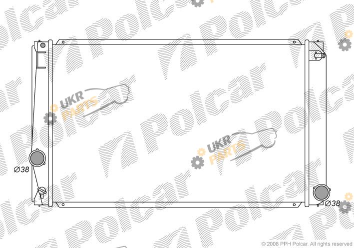 Радиатор охлаждения двигателя Polcar 8148083K