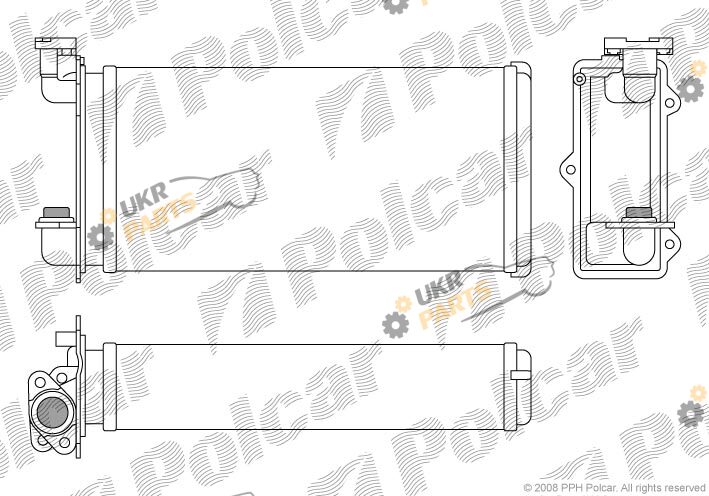 Радиатор печки Polcar 2005N8-1
